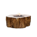 Elementi - Manchester Fire Table - Redwood - Natural Gas