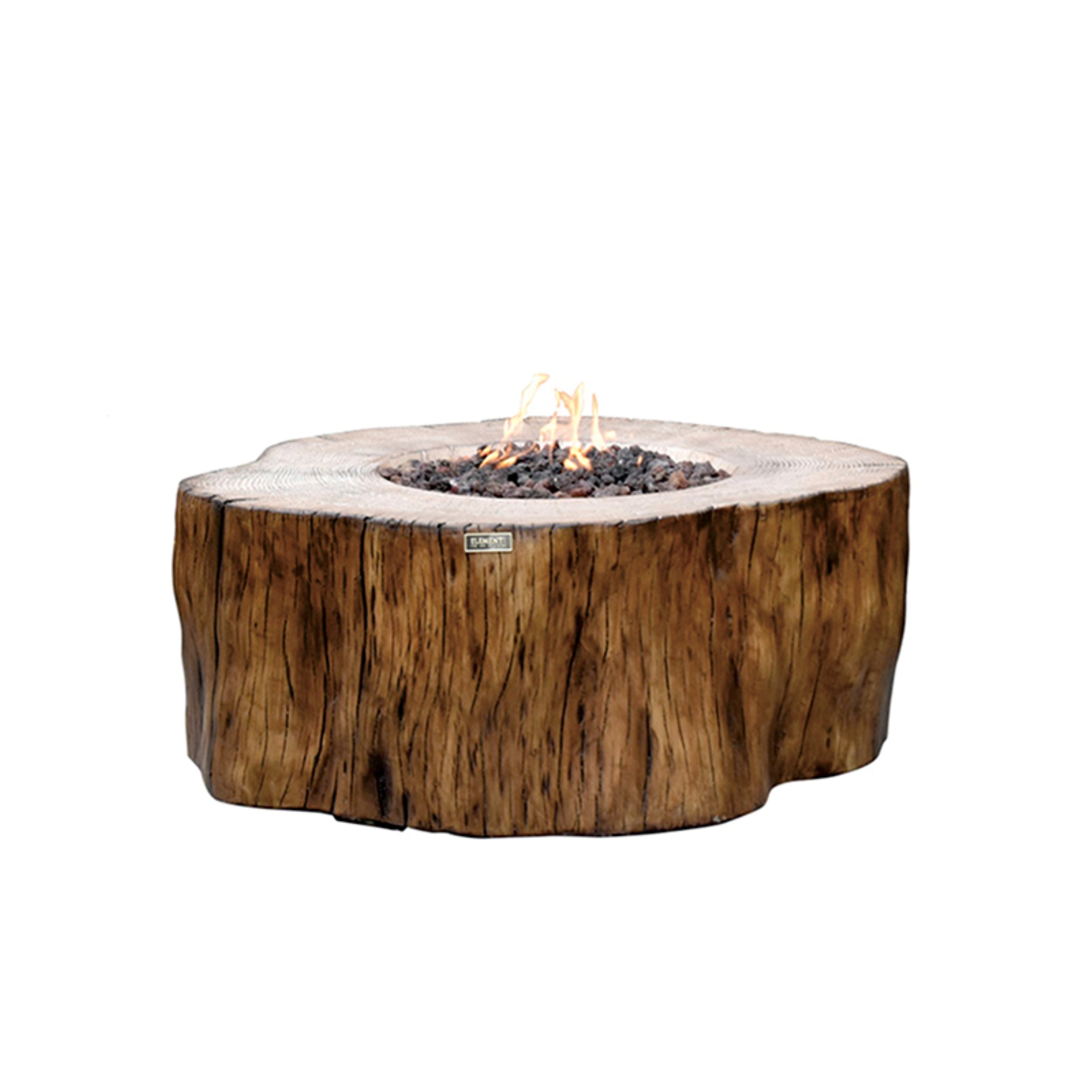 Elementi - Manchester Fire Table - Redwood - Natural Gas