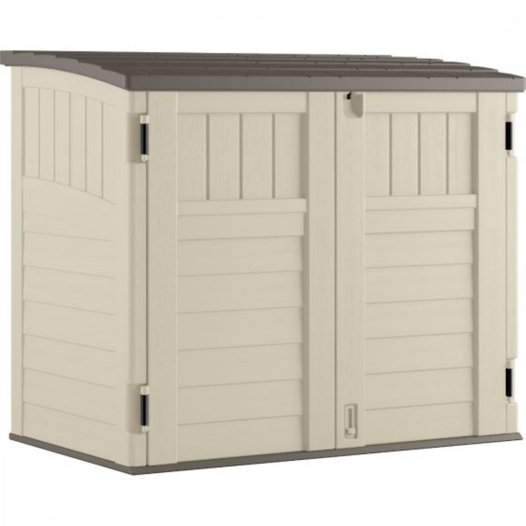 Suncast - 34 cu.ft. Horizontal Shed - Vanilla withStoney Roof
