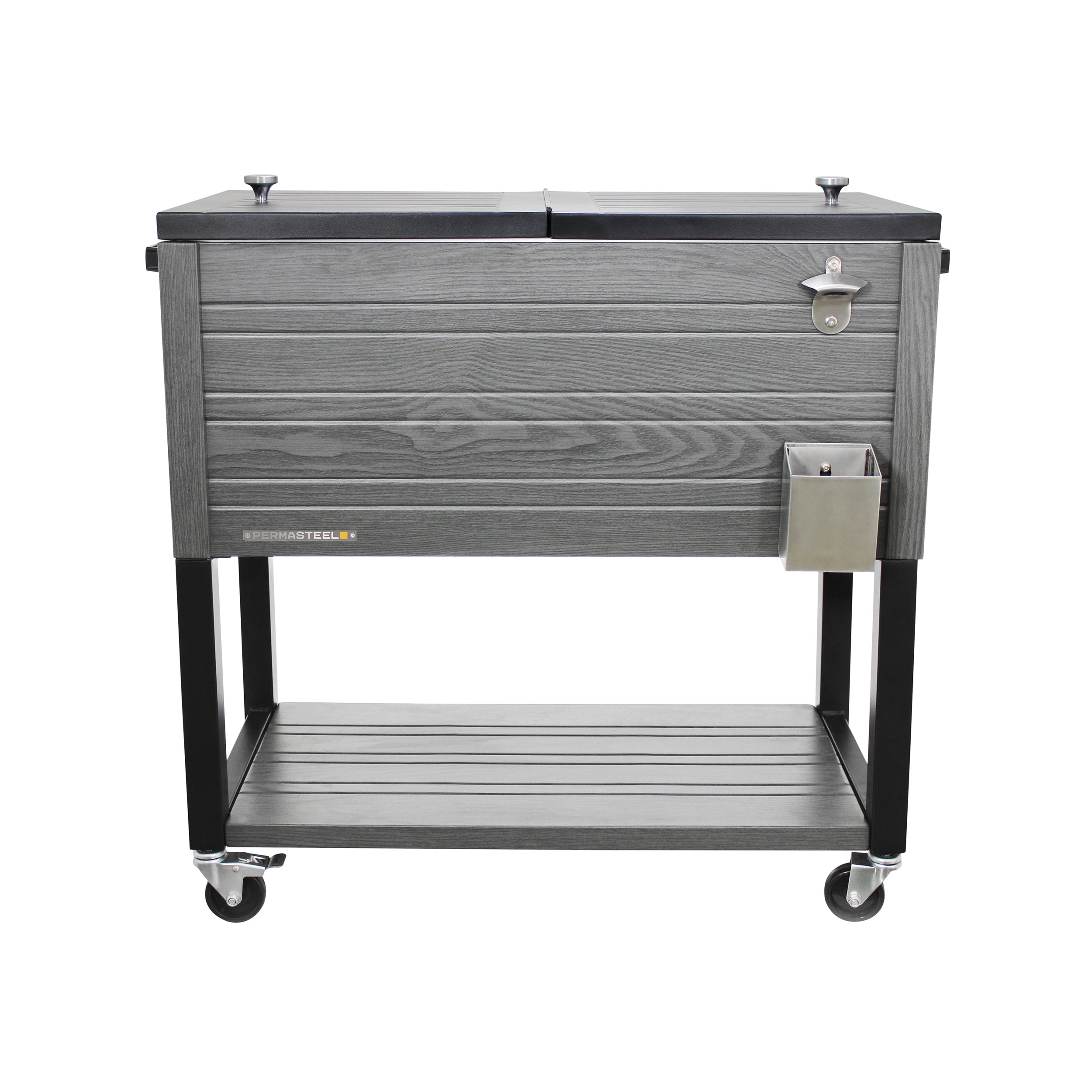 Permasteel -- 80QT Furniture Style Patio Cooler - Gray
