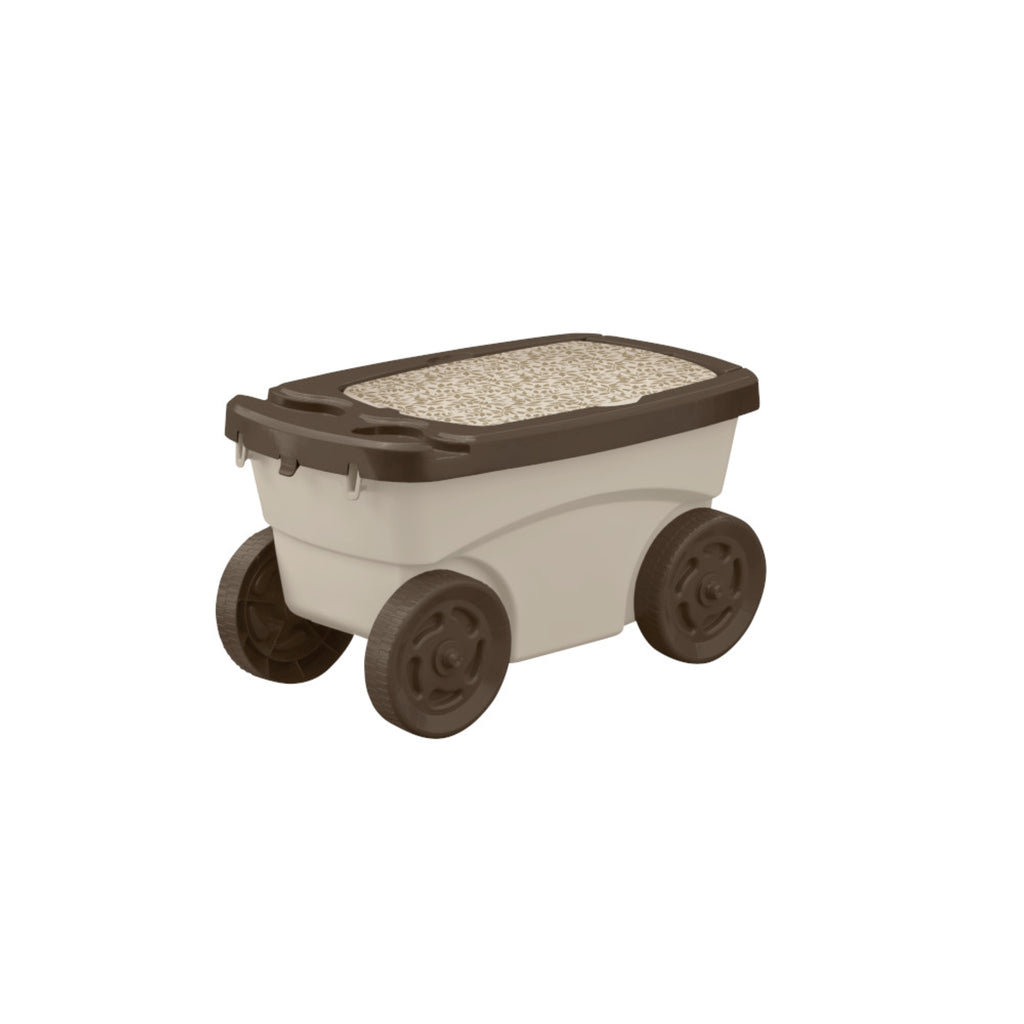 Suncast - Garden Scooter - Taupe with Mocha Lid