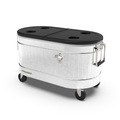Permasteel - 80QT Rolling Cooler - Galvanized Steel