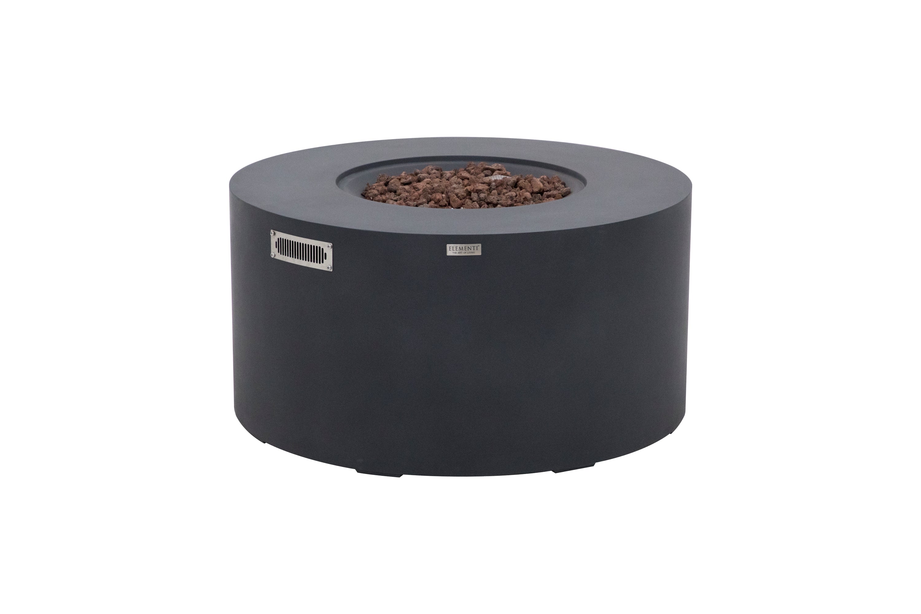 Elementi - Pacaya Fire Table - Dark Gray - Liquid Propane