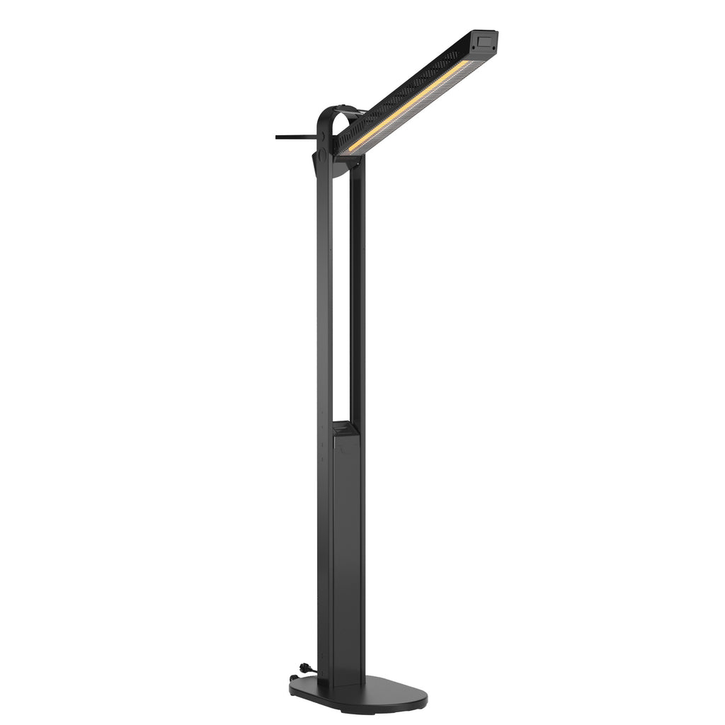1500W Electric Patio Heater with Swing Arm - Black
