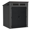Suncast - Modernist® 6' x 5' Storage Shed - Peppercorn/Black