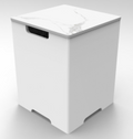 Elementi Plus - Tank Cover - Porcelain Top - White