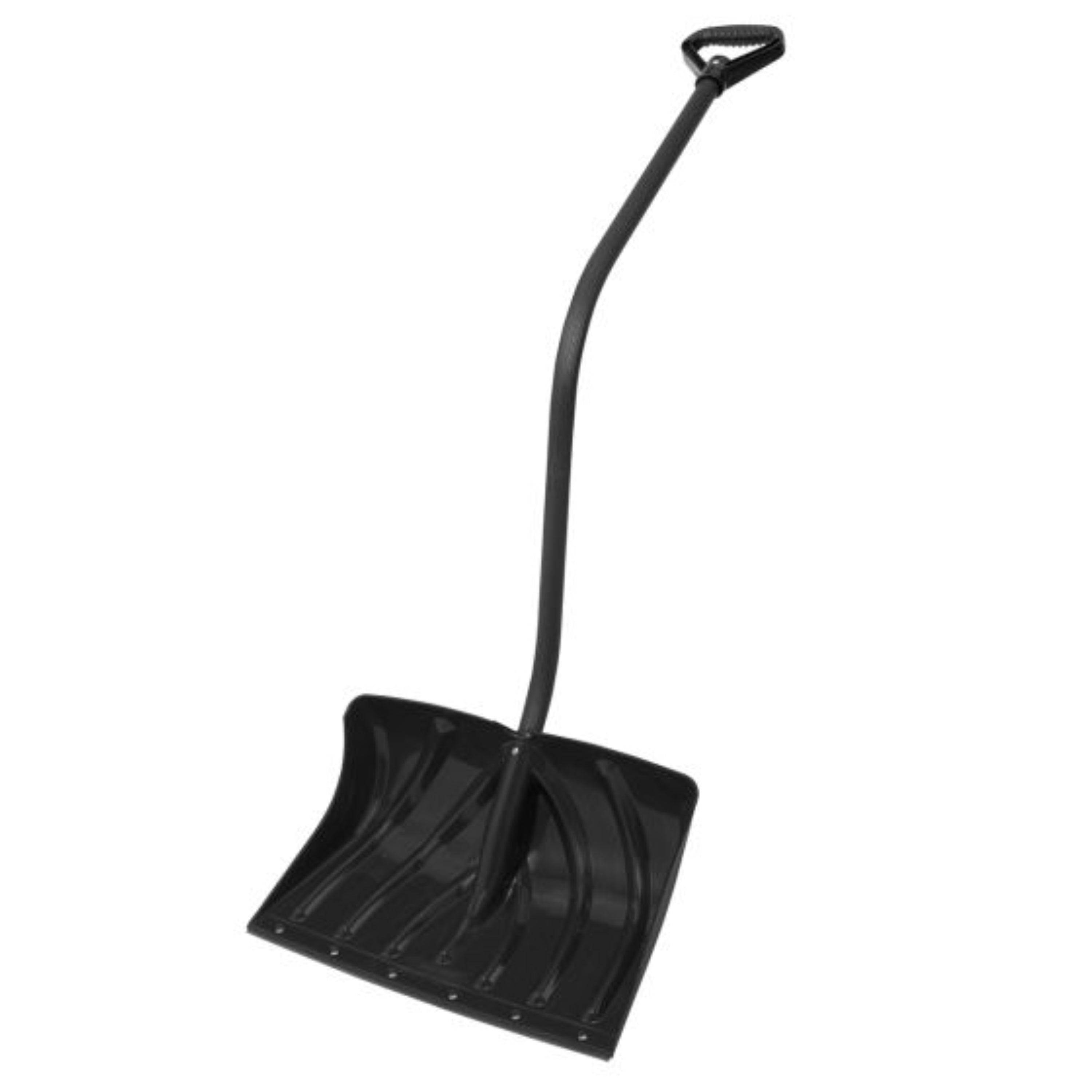 Suncast - 18" Steel Core® Ergonomic Combo With Wear Strip - Black