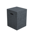 Elementi - Square Tank Cover - Textured Finish - Dark Gray