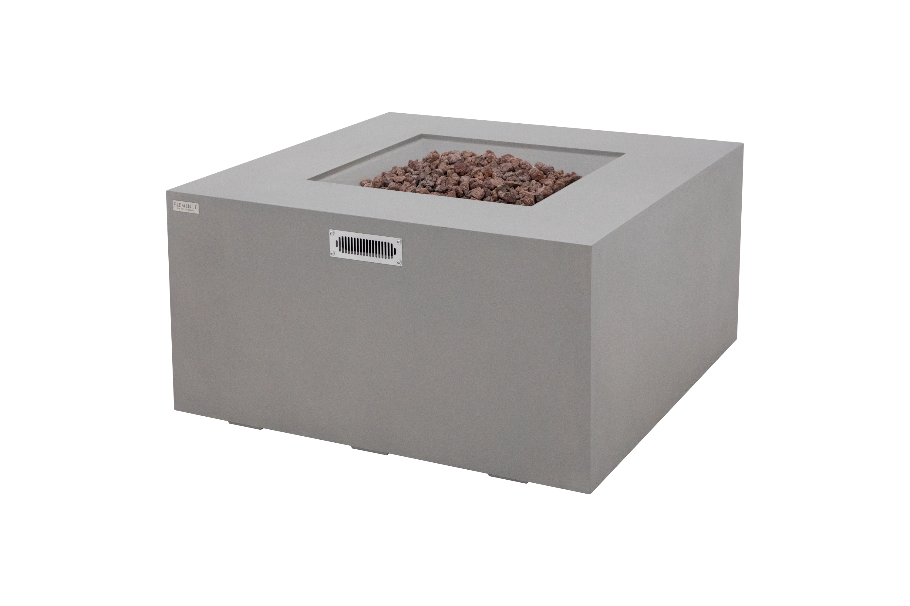 Elementi - Rocky Fire Table - Light Gray - Liquid Propane