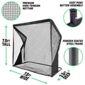 GoSports - ELITE Golf Practice Net with Steel Frame - 7x7 ft