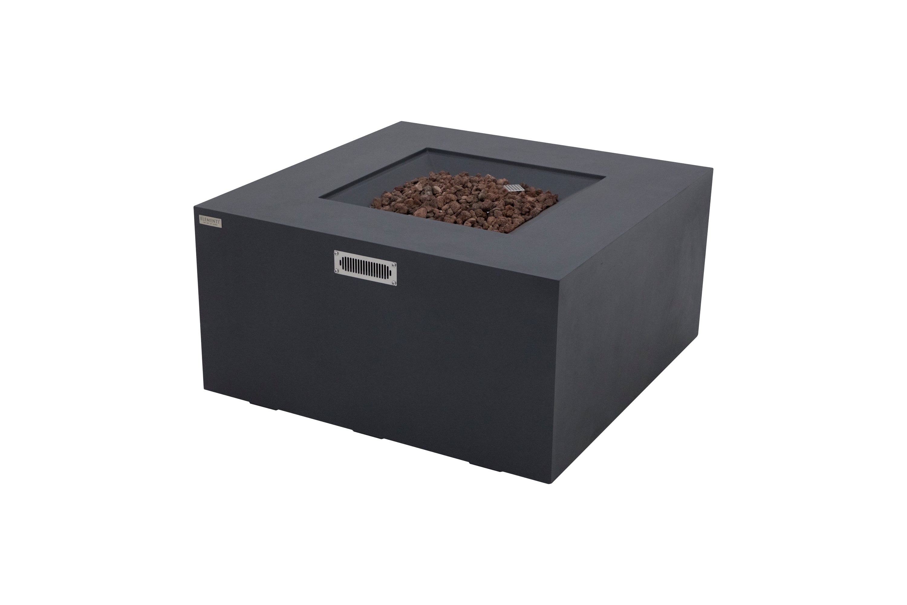 Elementi - Rocky Fire Table - Dark Gray - Liquid Propane