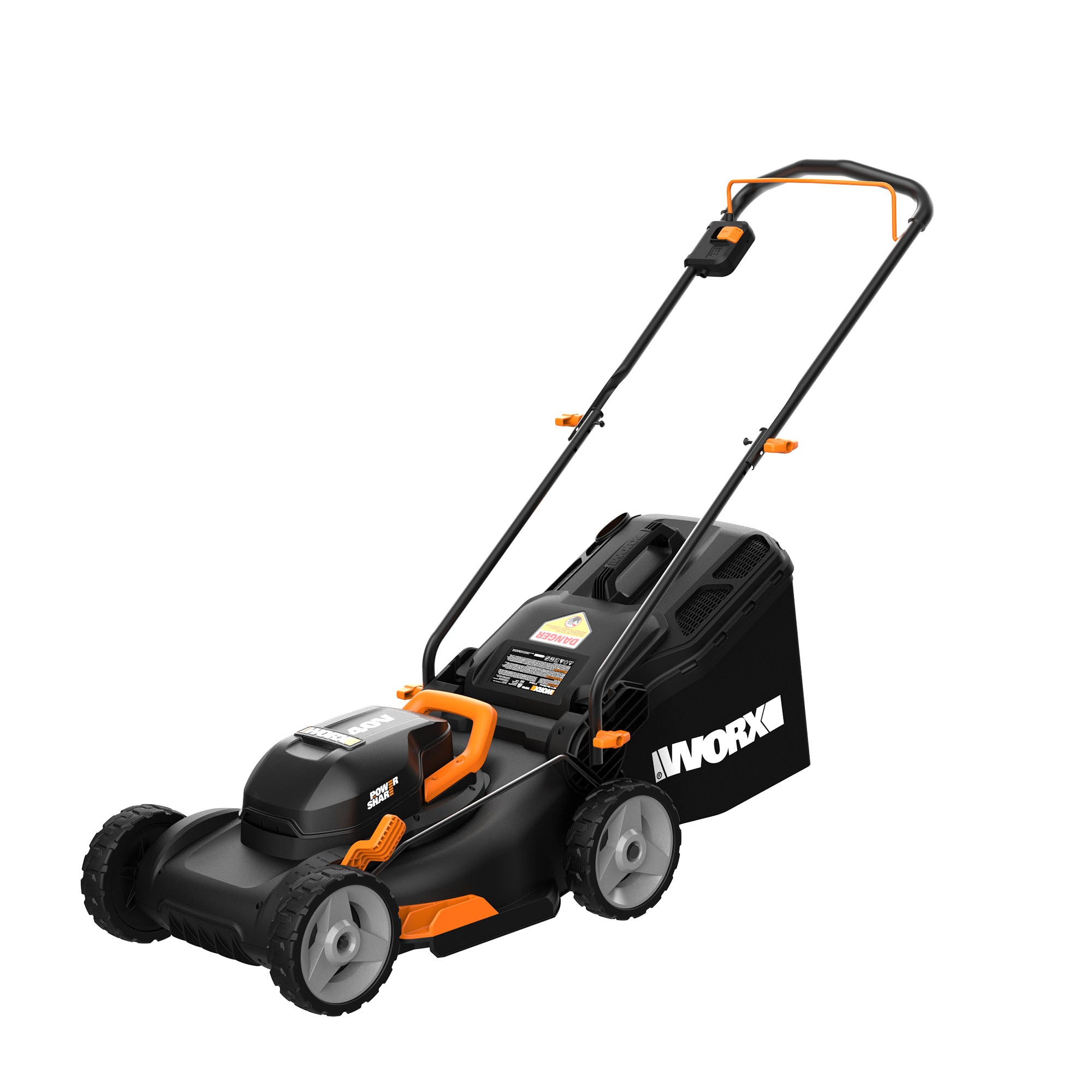 Worx - 40V Power Share 4.0AH 17" Cordless Push Lawn Mower