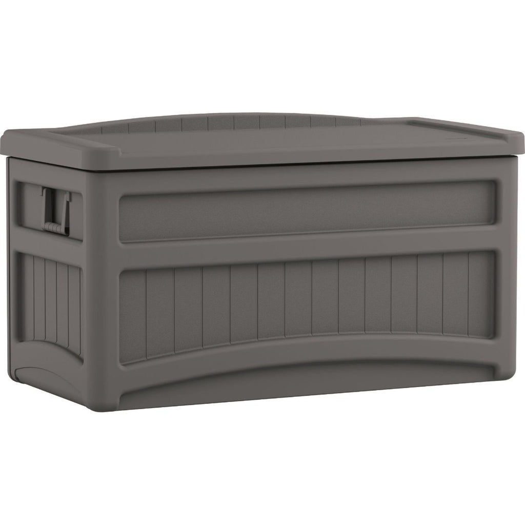 Suncast - 73 Gal. Medium Deck Box with Seat - Stoney