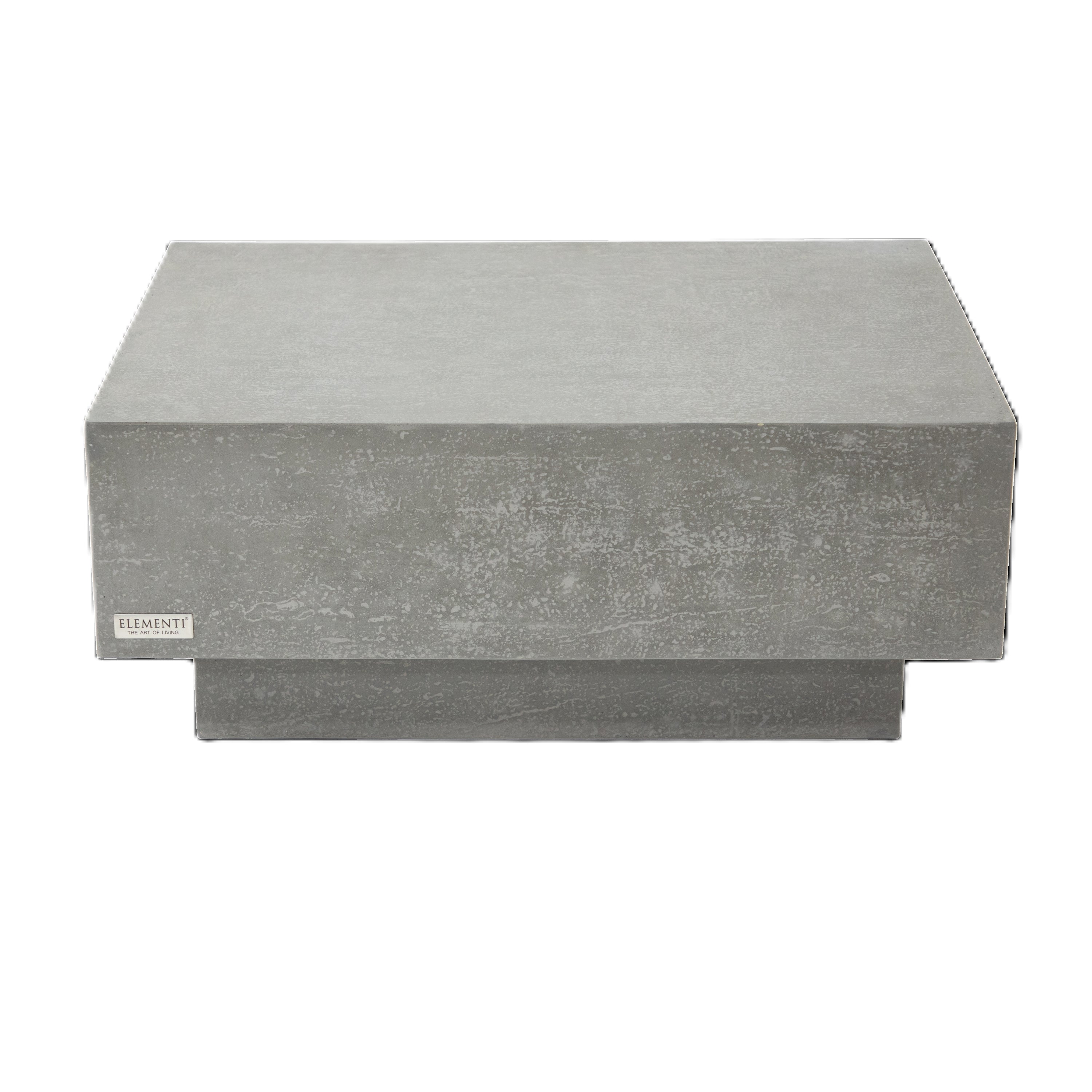 Elementi Home - Tevere Concrete Coffee Table Rectangle Medium- Space Gray