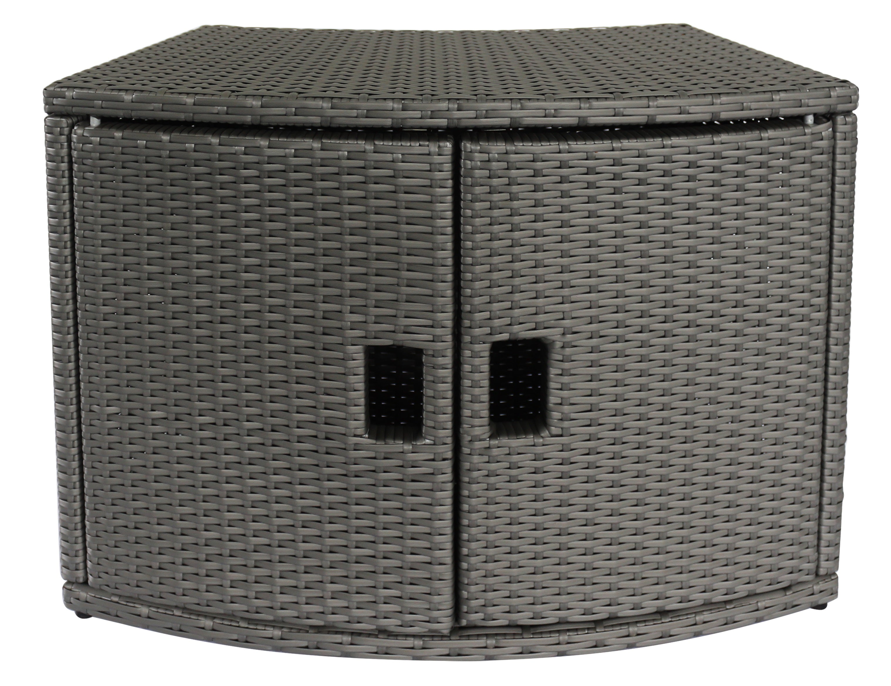 MSpa Accessories -- Wicker Cabinet Storage Unit For Round Spa