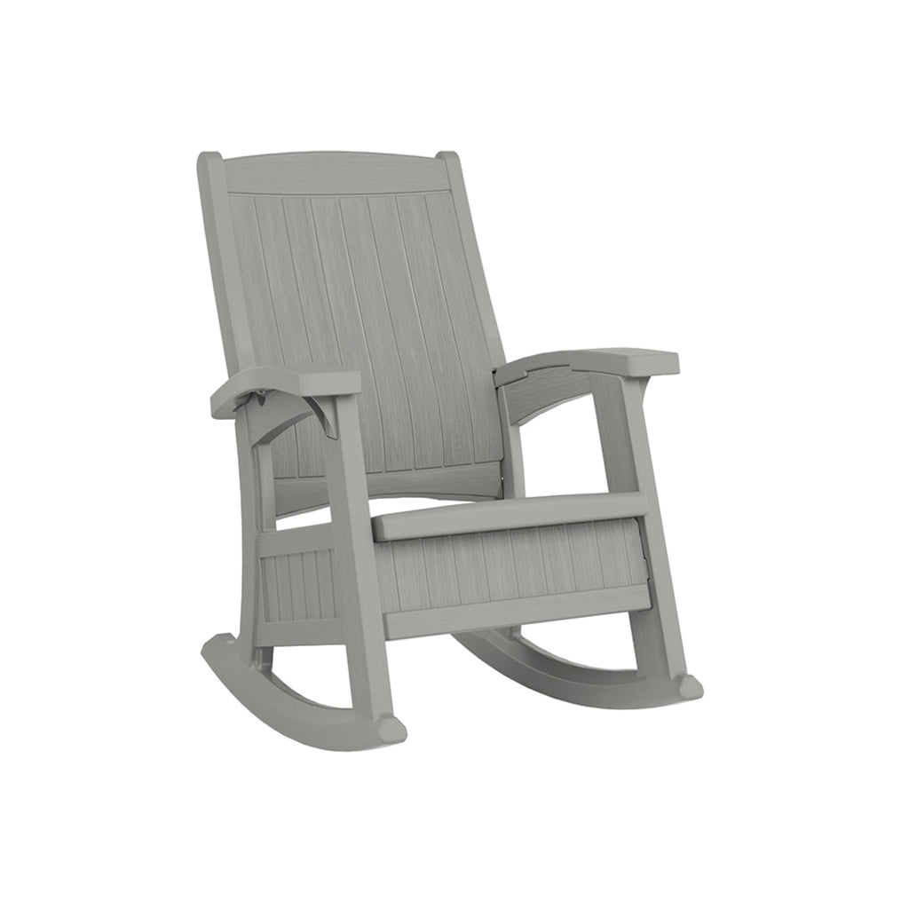 Suncast - Rocking Chair with Storage - Dove Gray