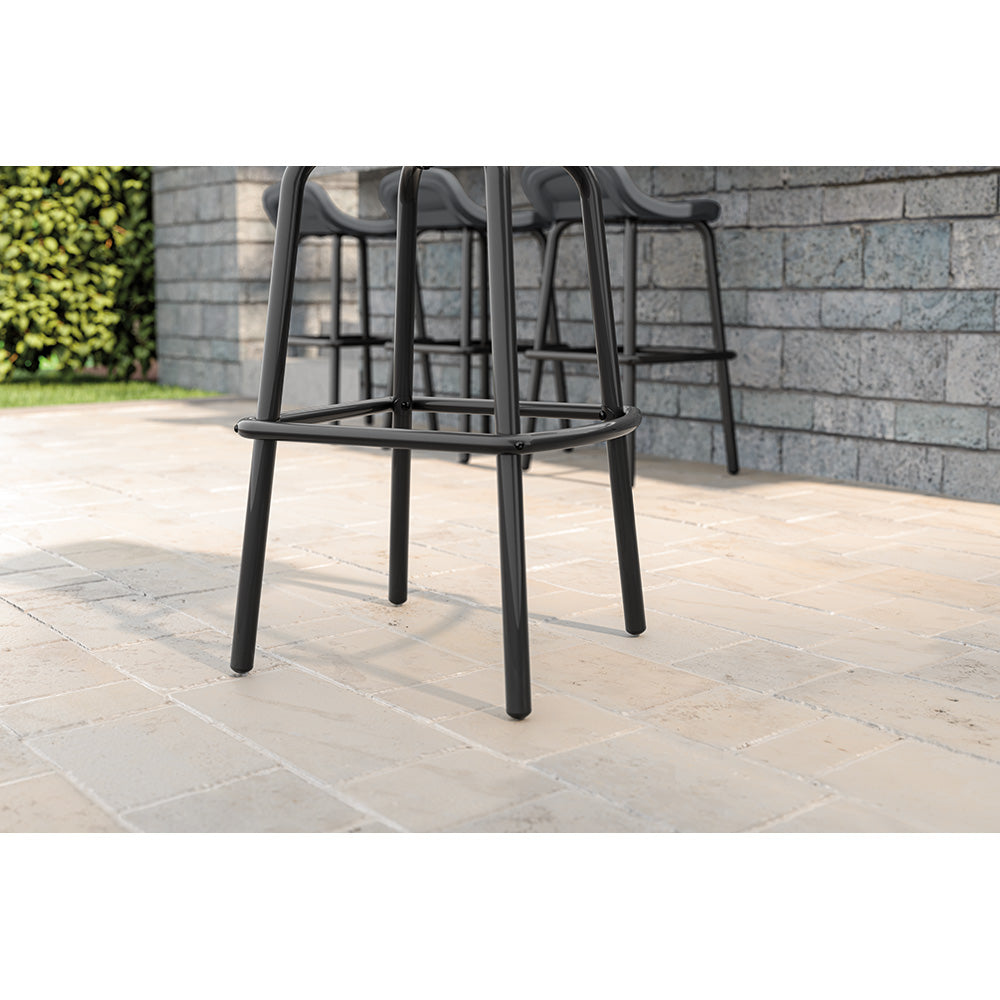Suncast - Outdoor Bar Stools 2-pack - Cool Gray