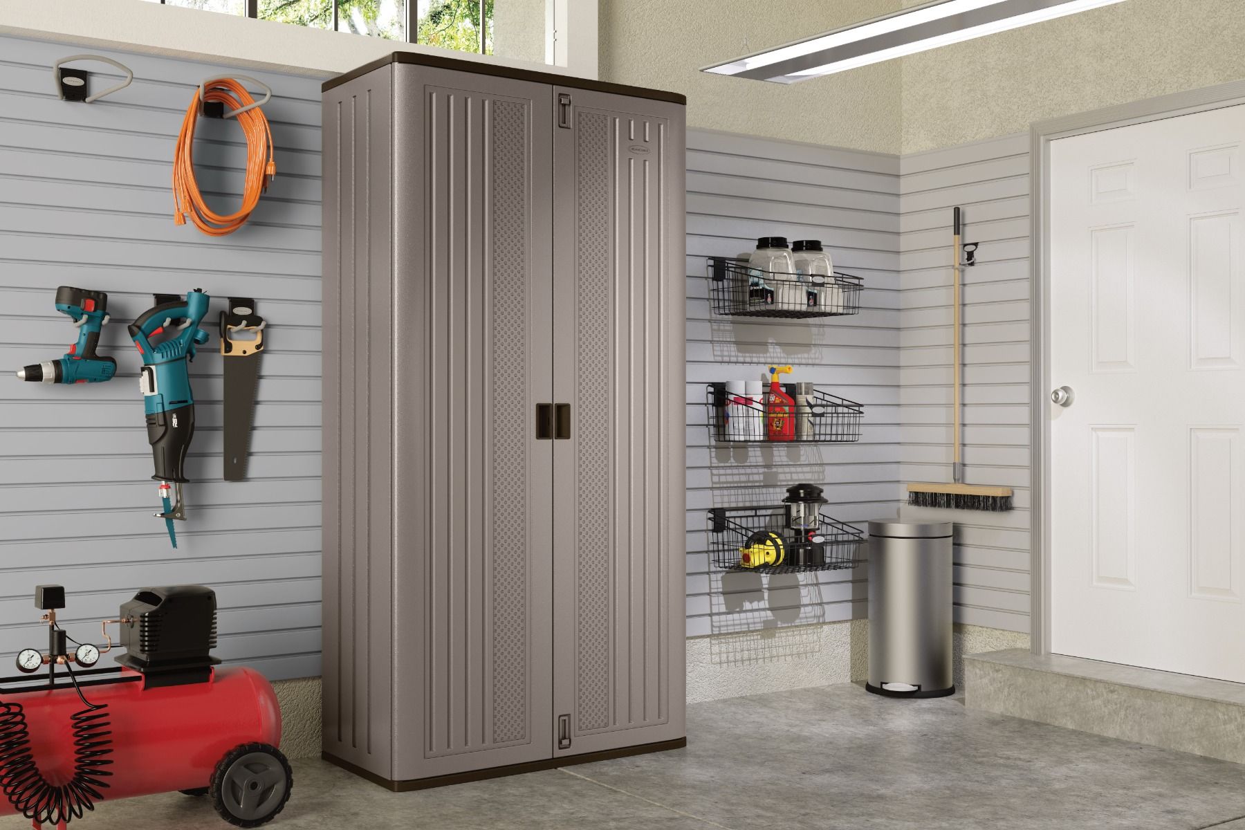 Suncast - Mega Tall Storage Cabinet