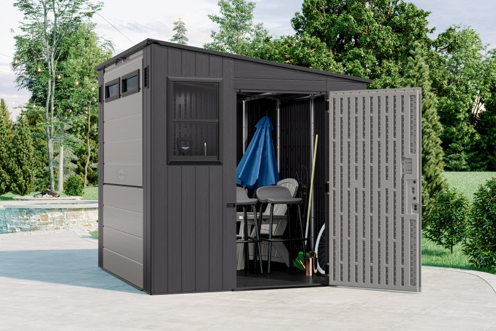 Suncast - 8' x 7' Cabana Entertainment Shed - Cool...