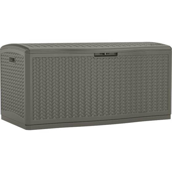 Suncast - 124 Gal. Herringbone Deck Box - Stoney