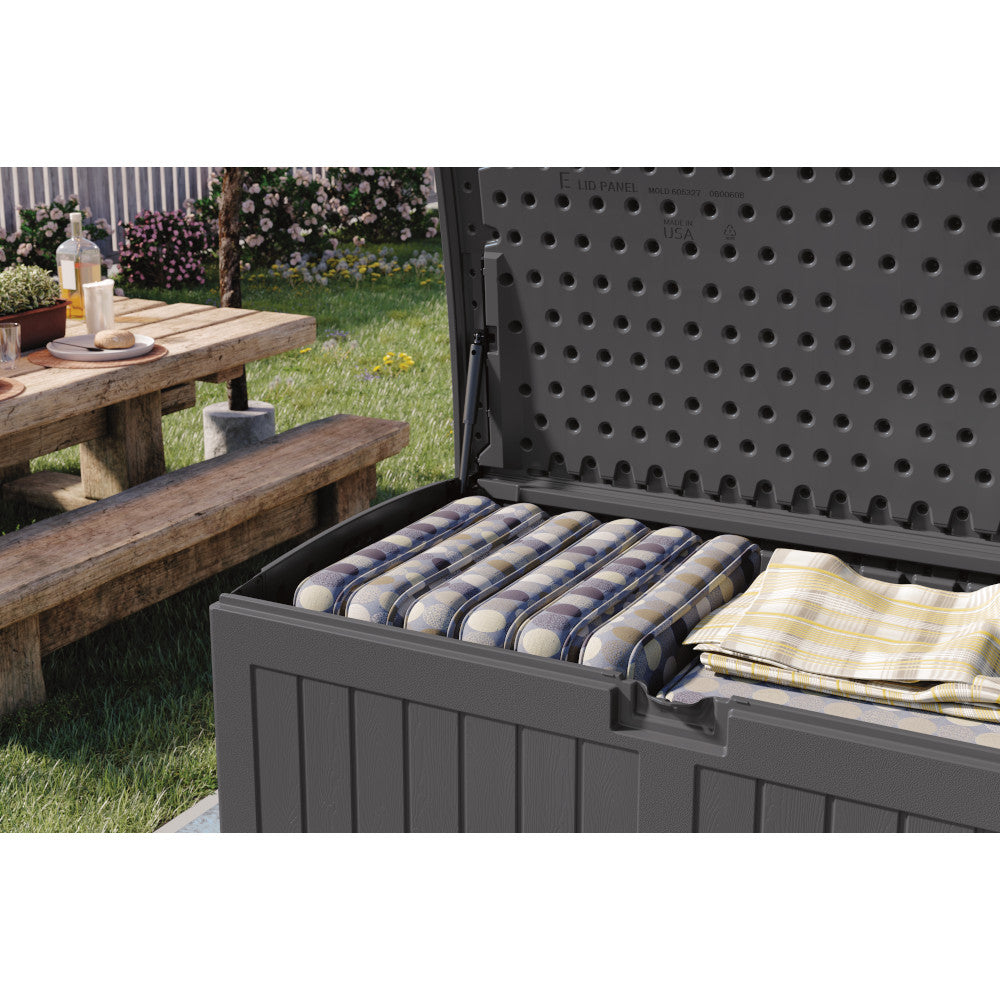Suncast - 200 Gal. Extra Large Deck Box - Peppercorn