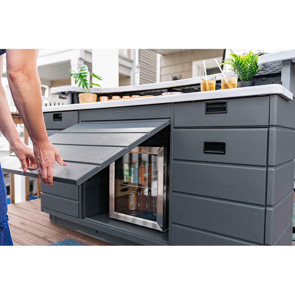 Suncast - Backyard Oasis Entertaining Bar - Cool Gray
