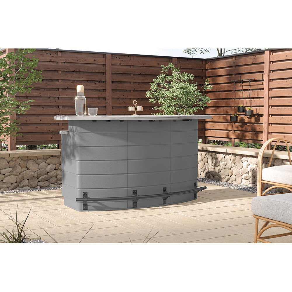 Suncast - Backyard Oasis Entertaining Bar - Cool Gray