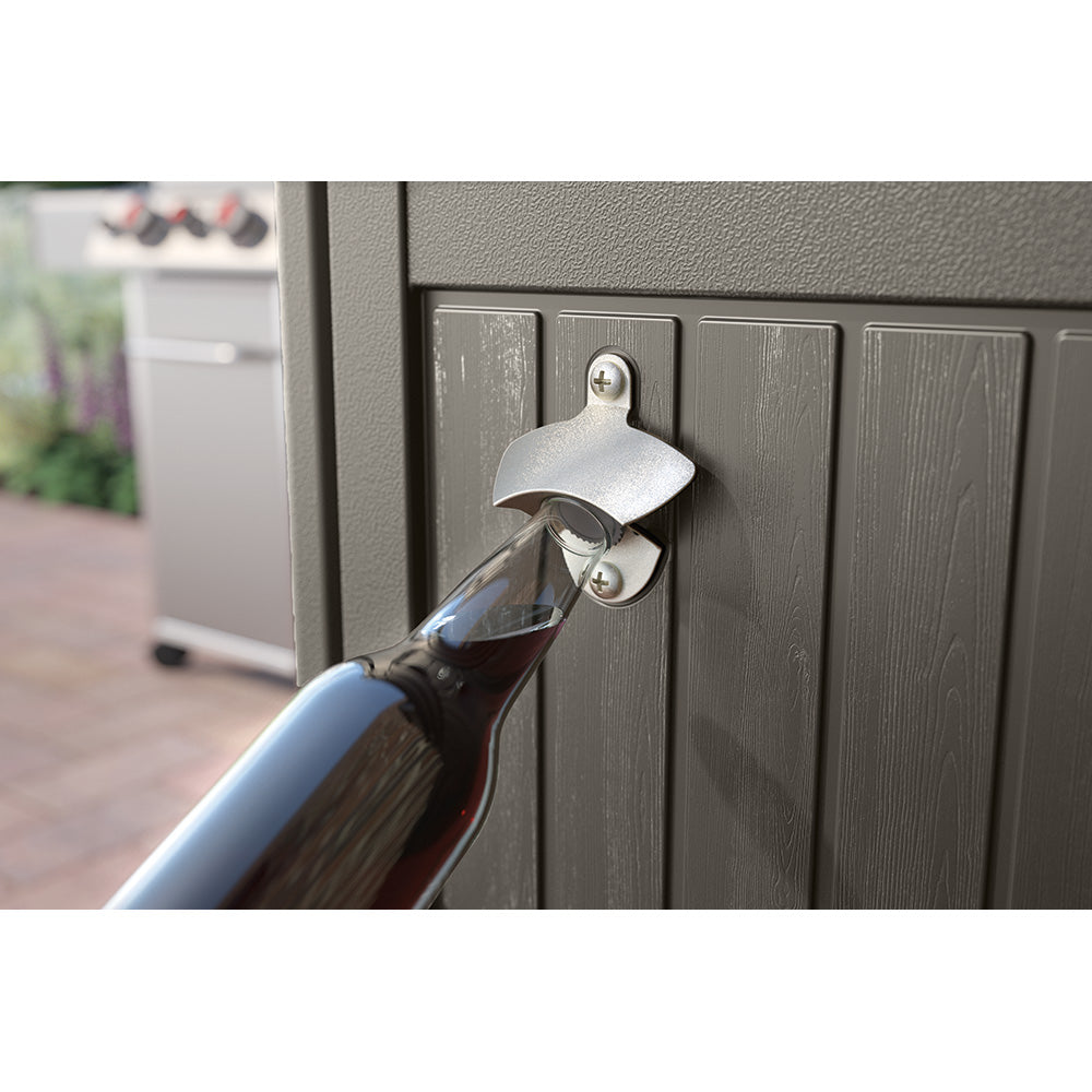 Suncast - Patio Storage and Prep Station - Stoney - Detail View 4