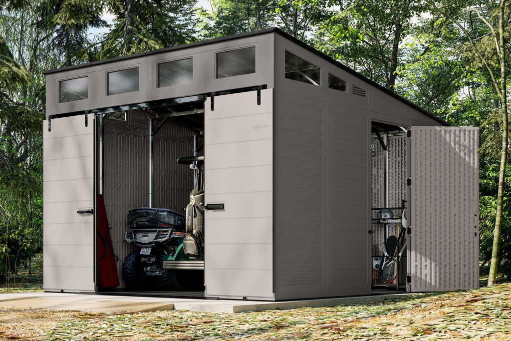 Suncast - Mega Modernist® 12 ft. x 12 ft. Storage Shed - Alternate View