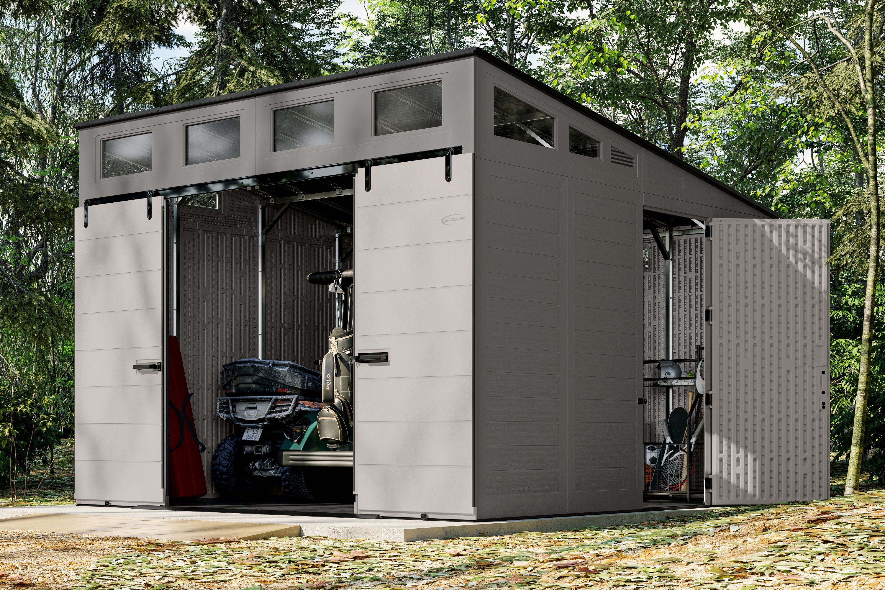 Suncast - Mega Modernist® 12 ft. x 12 ft. Storage Shed - Alternate View