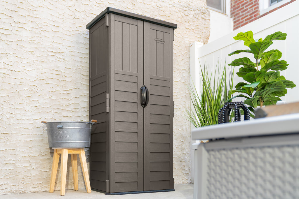Suncast - Vertical Shed - Stoney - Alternate View