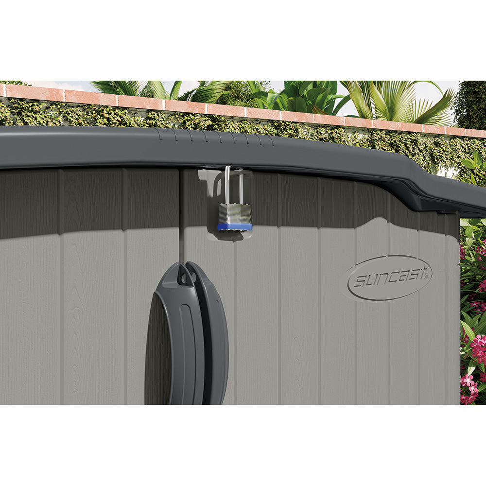 Suncast - Glidetop Horizontal Shed 98 cu.ft.- Dove Gray