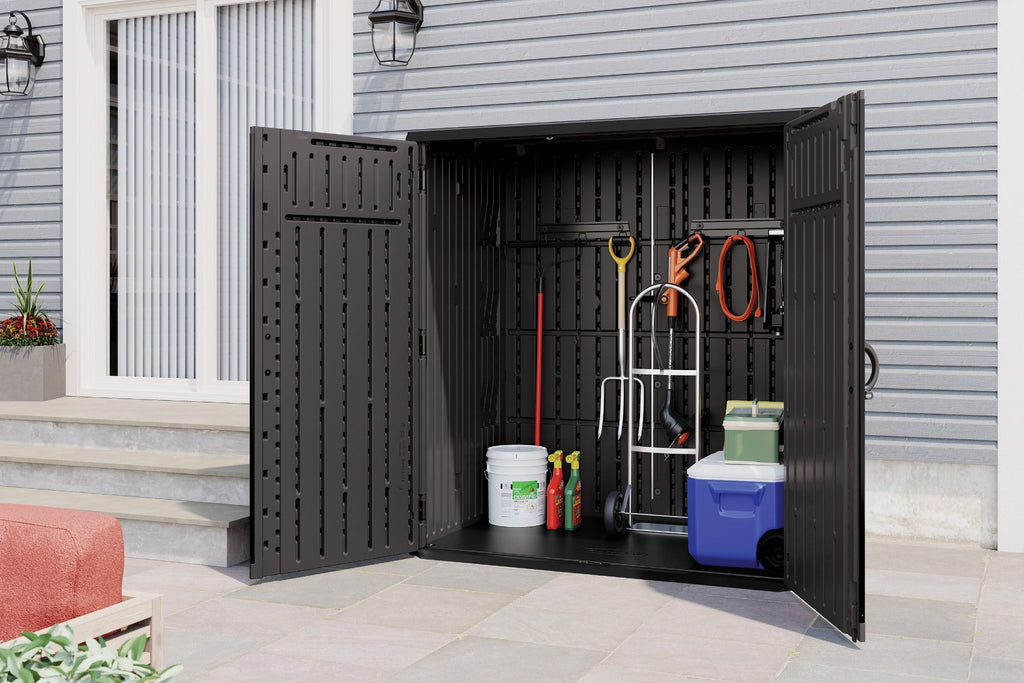 Suncast - XL Vertical Shed 106 cu. ft. - Peppercorn