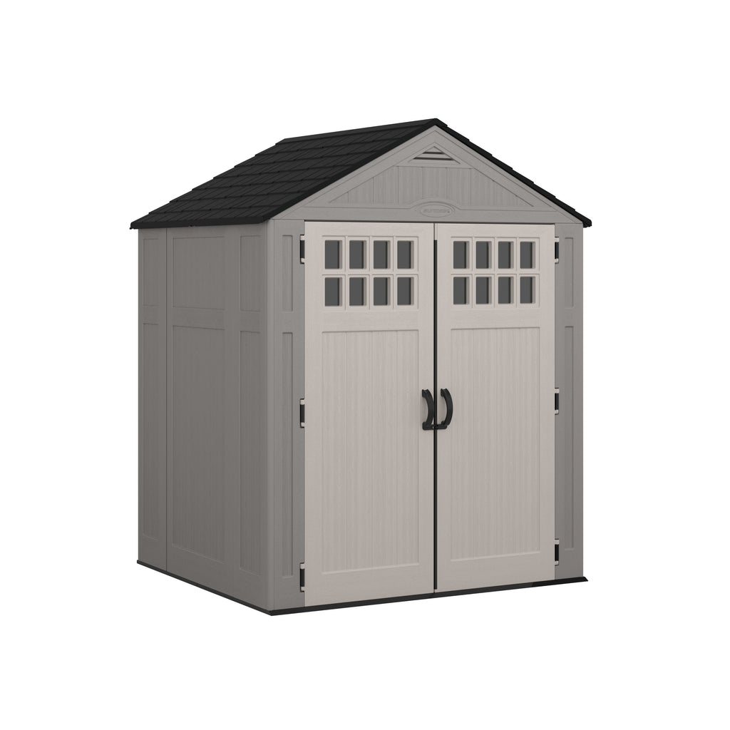 Suncast - Everett® 6' x 5' Storage Shed - Dove Gray