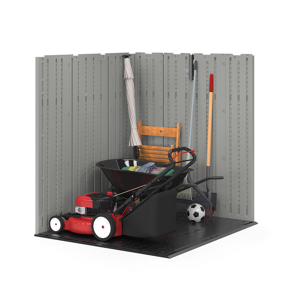 Suncast - Everett® 6' x 5' Storage Shed - Dove Gray