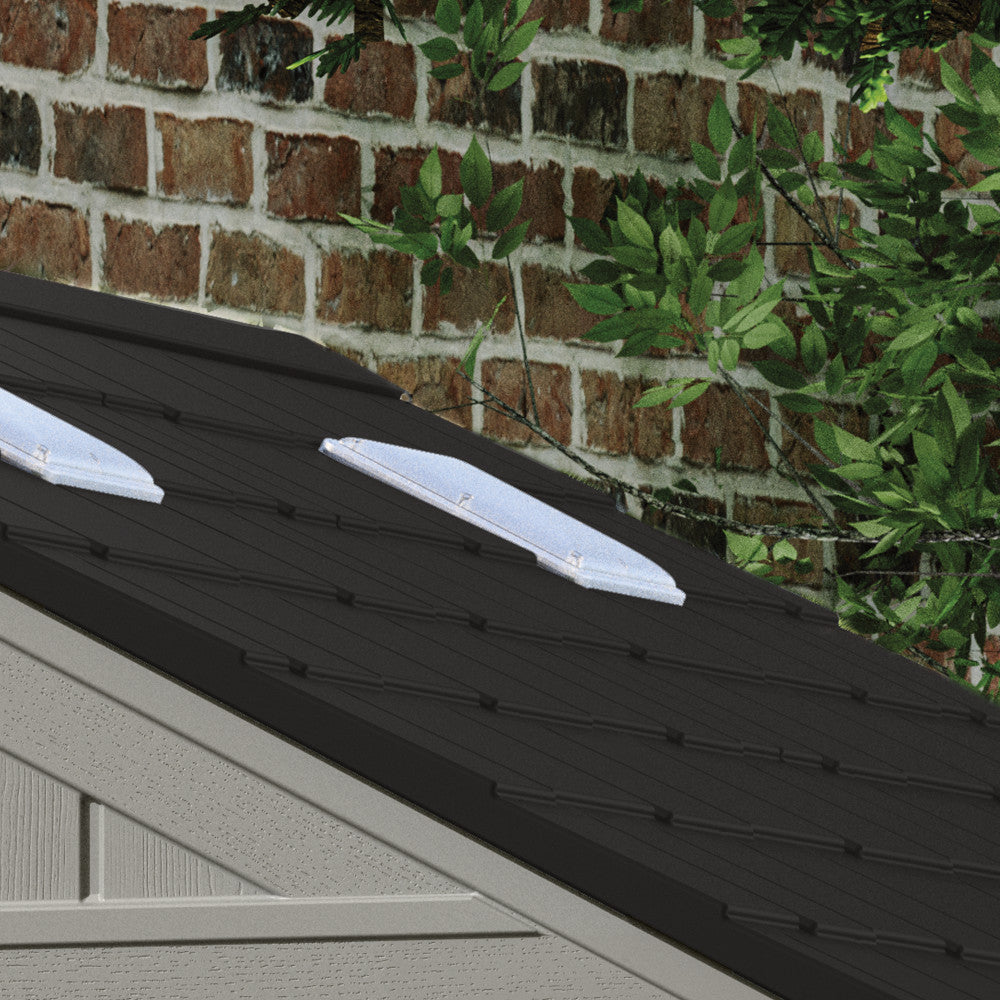 Suncast - Everett® 6' x 5' Storage Shed - Dove Gray