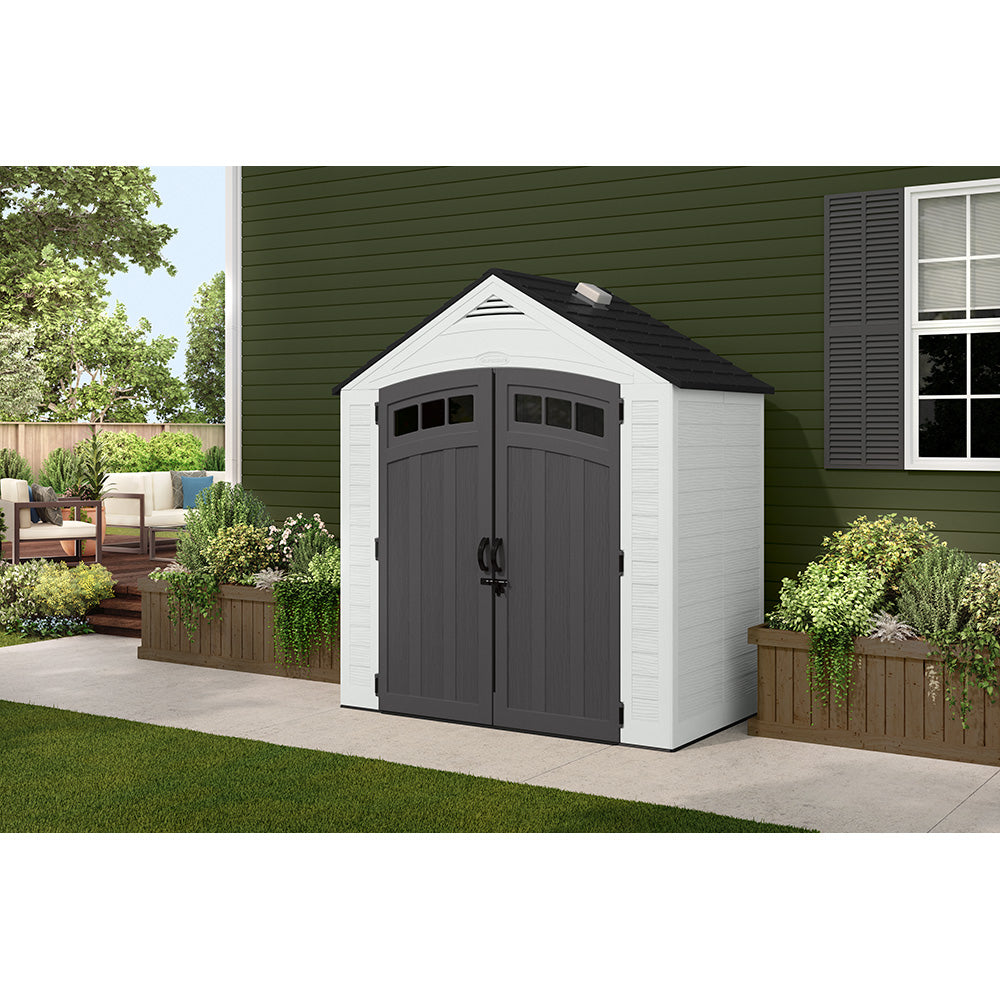 Suncast - Vista® 7 x 4' Storage Shed - Ice Cube