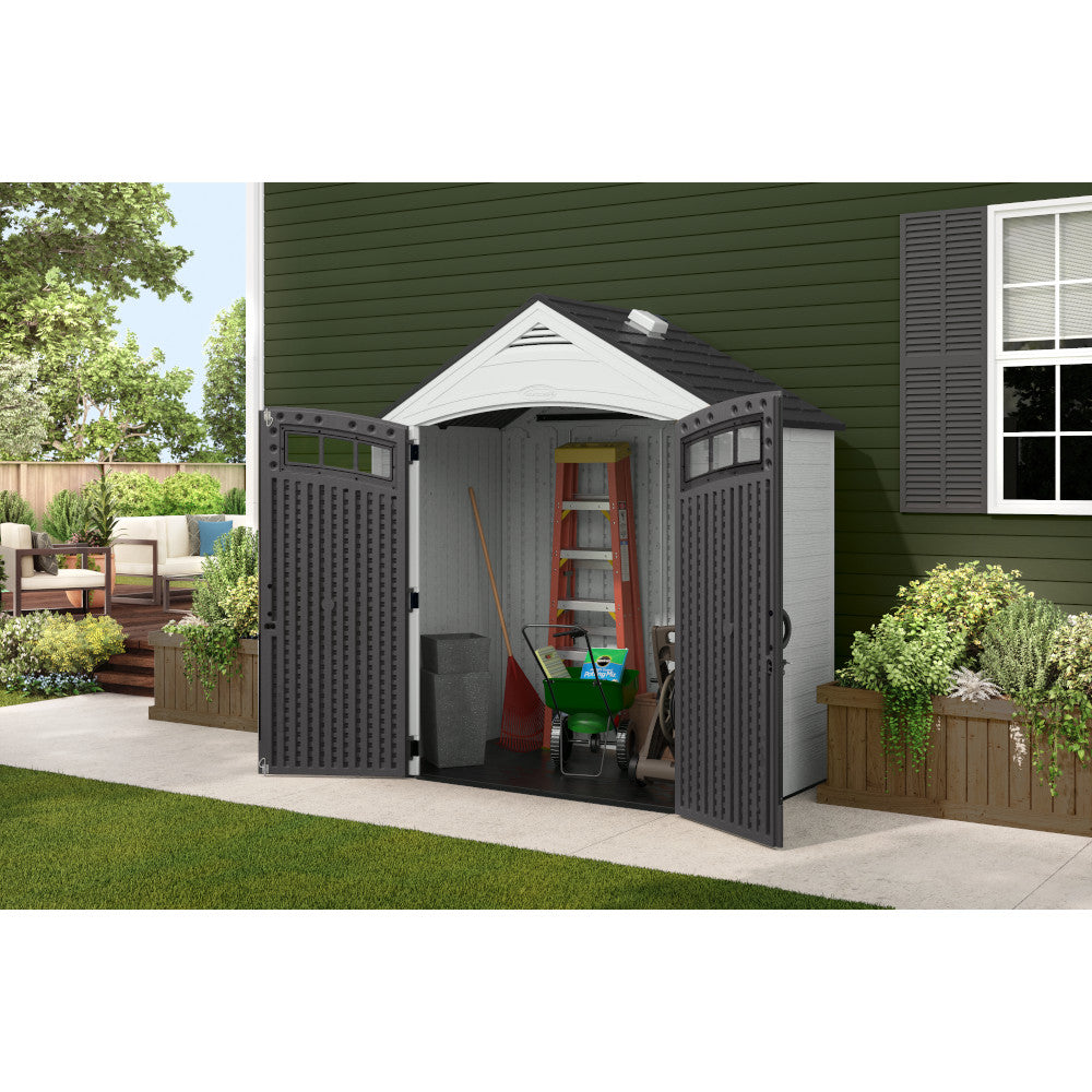 Suncast - Vista® 7 x 4' Storage Shed - Ice Cube
