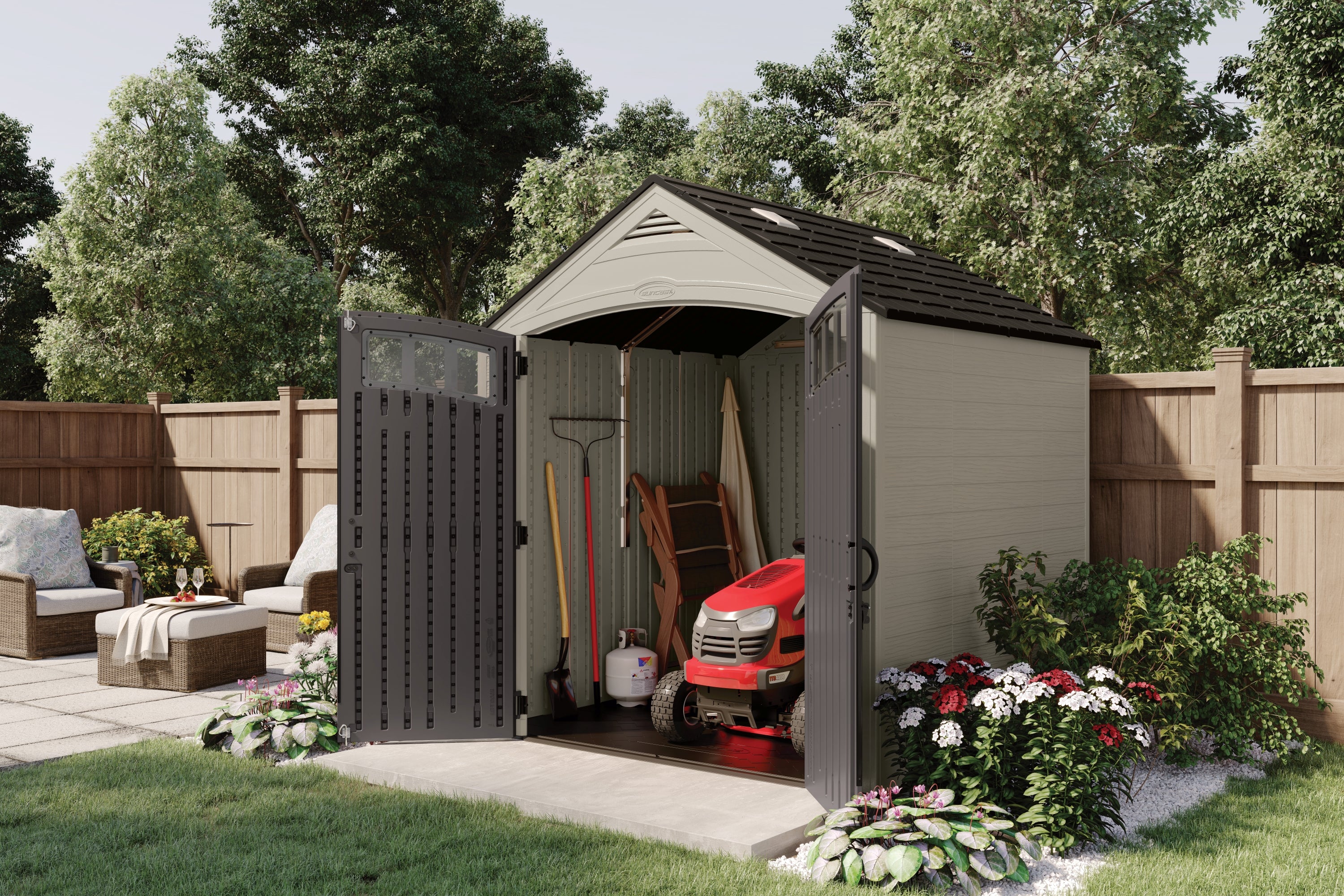 Suncast - Cloverdale® 7 ft. x 7 ft. Storage Shed