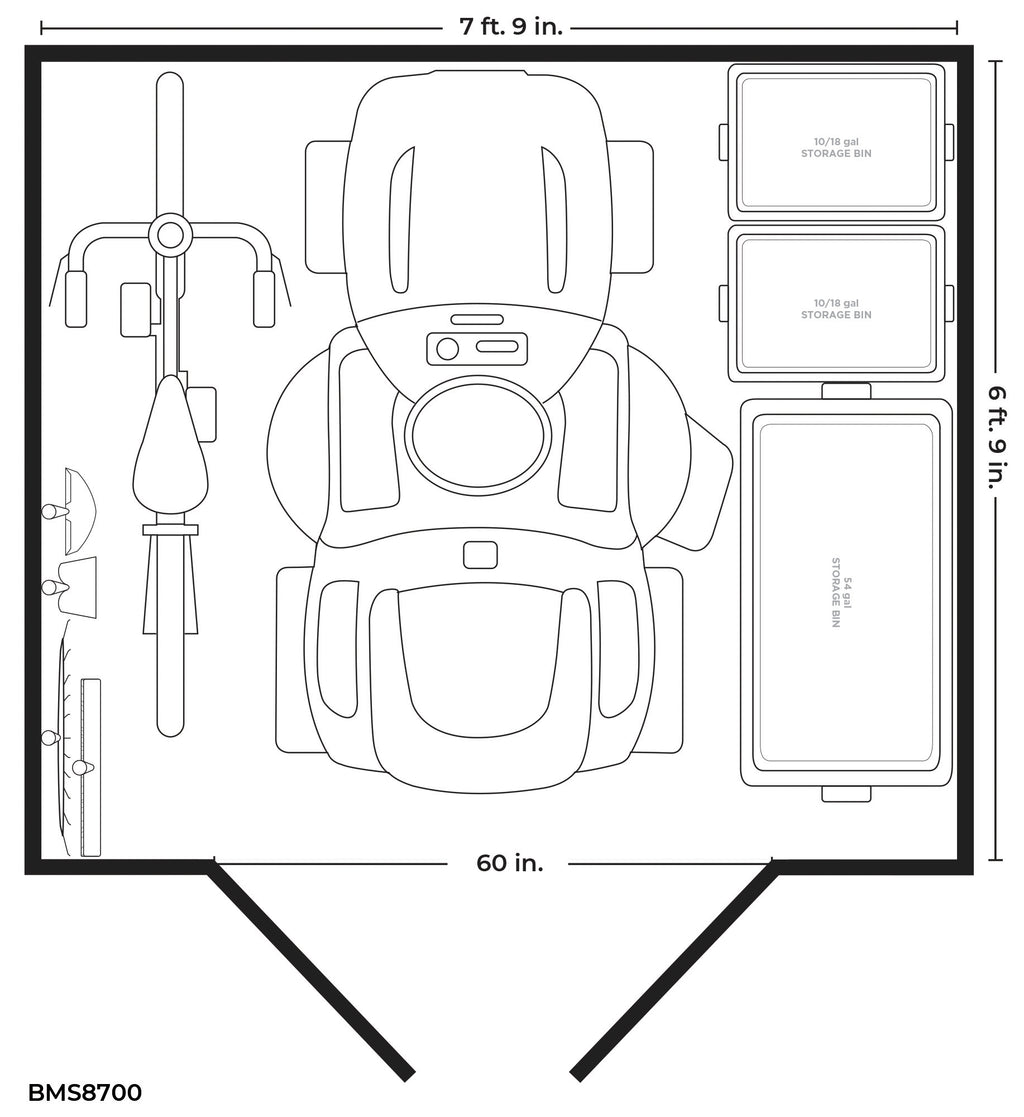 Suncast - Tremont® 8' x 7' Storage Shed
