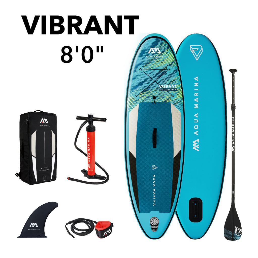 Aqua Marina -- VIBRANT 8' Youth Inflatable Stand Up Paddle Board (iSup)