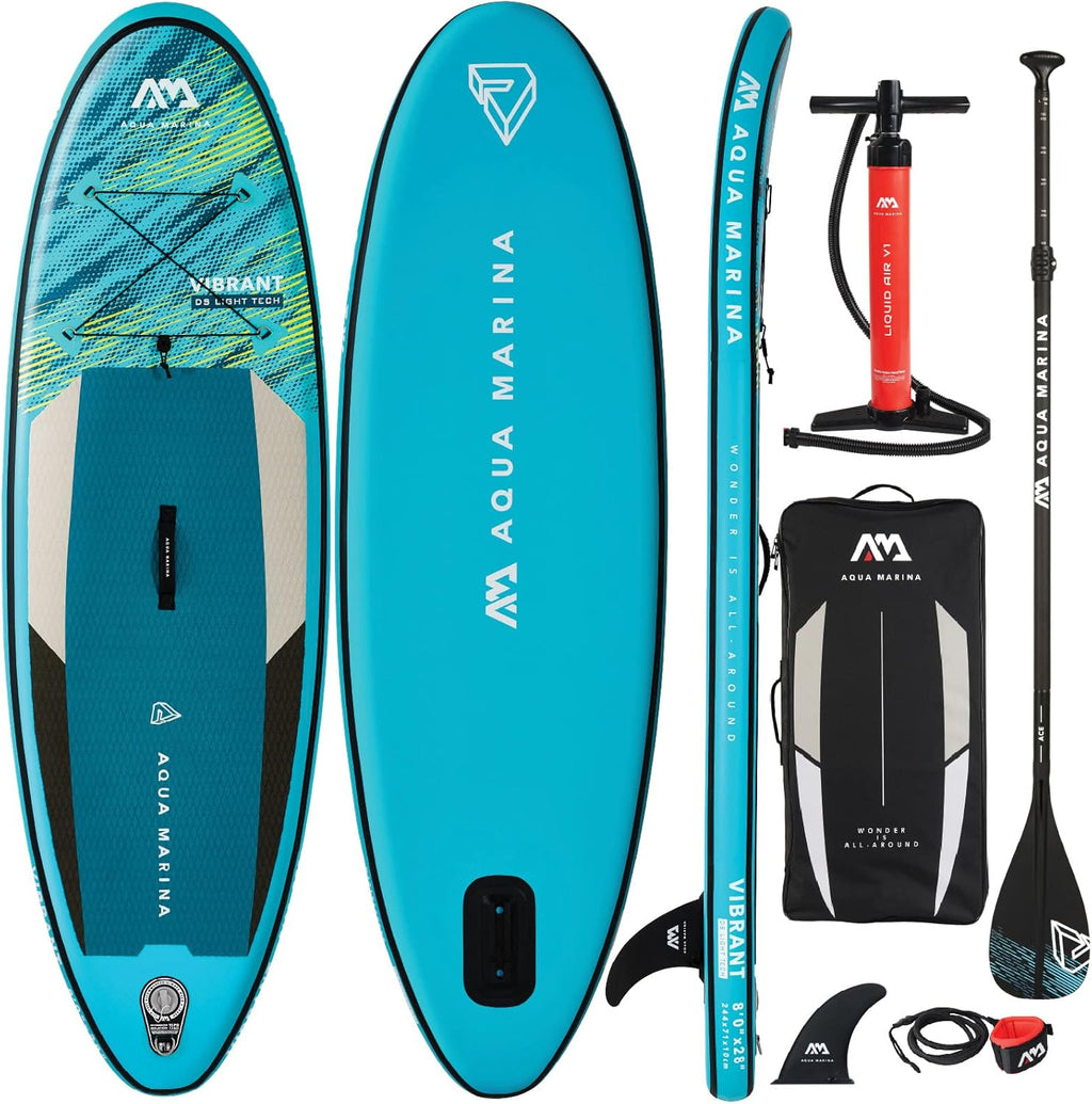 Aqua Marina -- VIBRANT 8' Youth Inflatable Stand Up Paddle Board (iSup)
