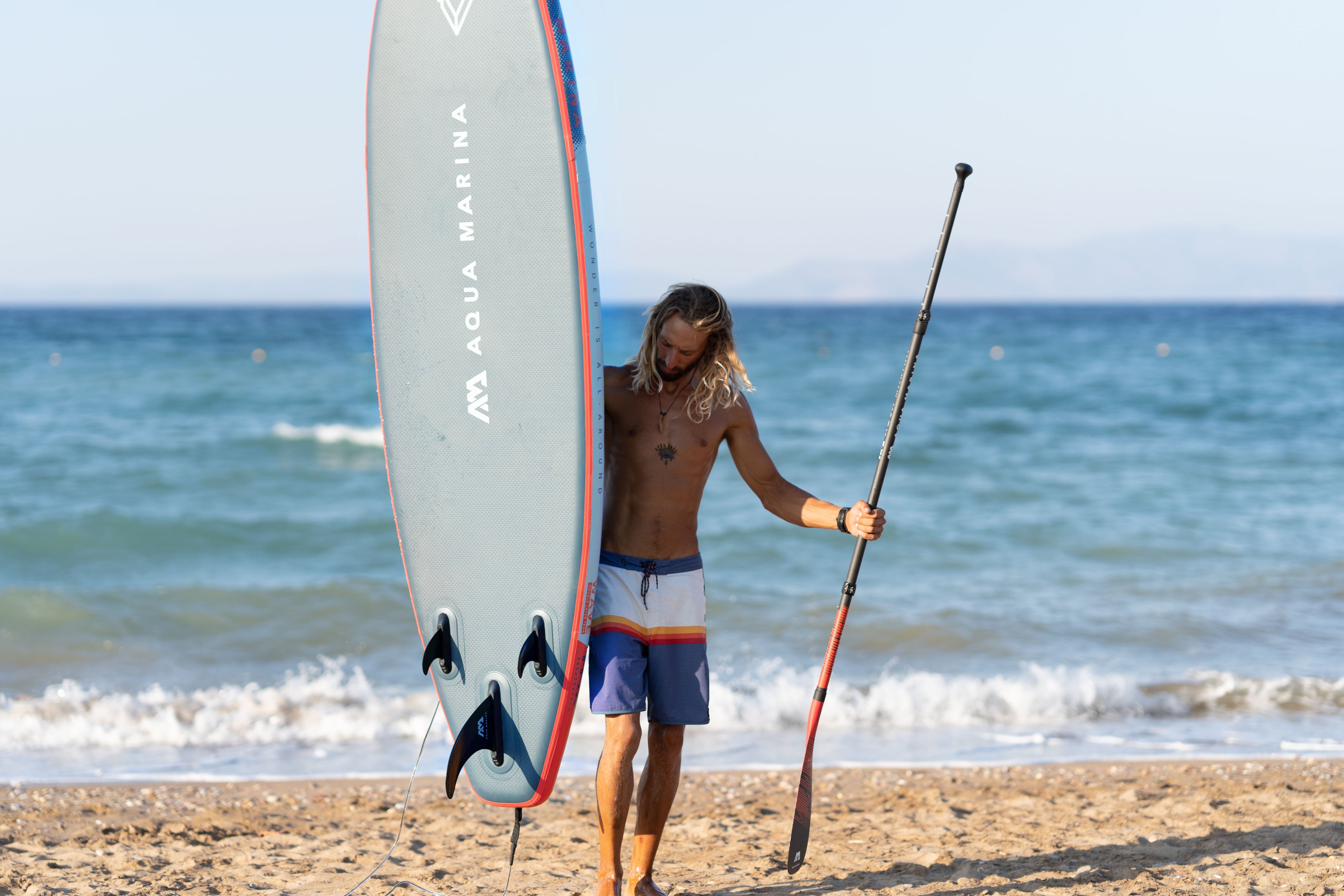 Aqua Marina -- WAVE 8' 8" Surf Inflatable Stand Up Paddle Board (iSup)