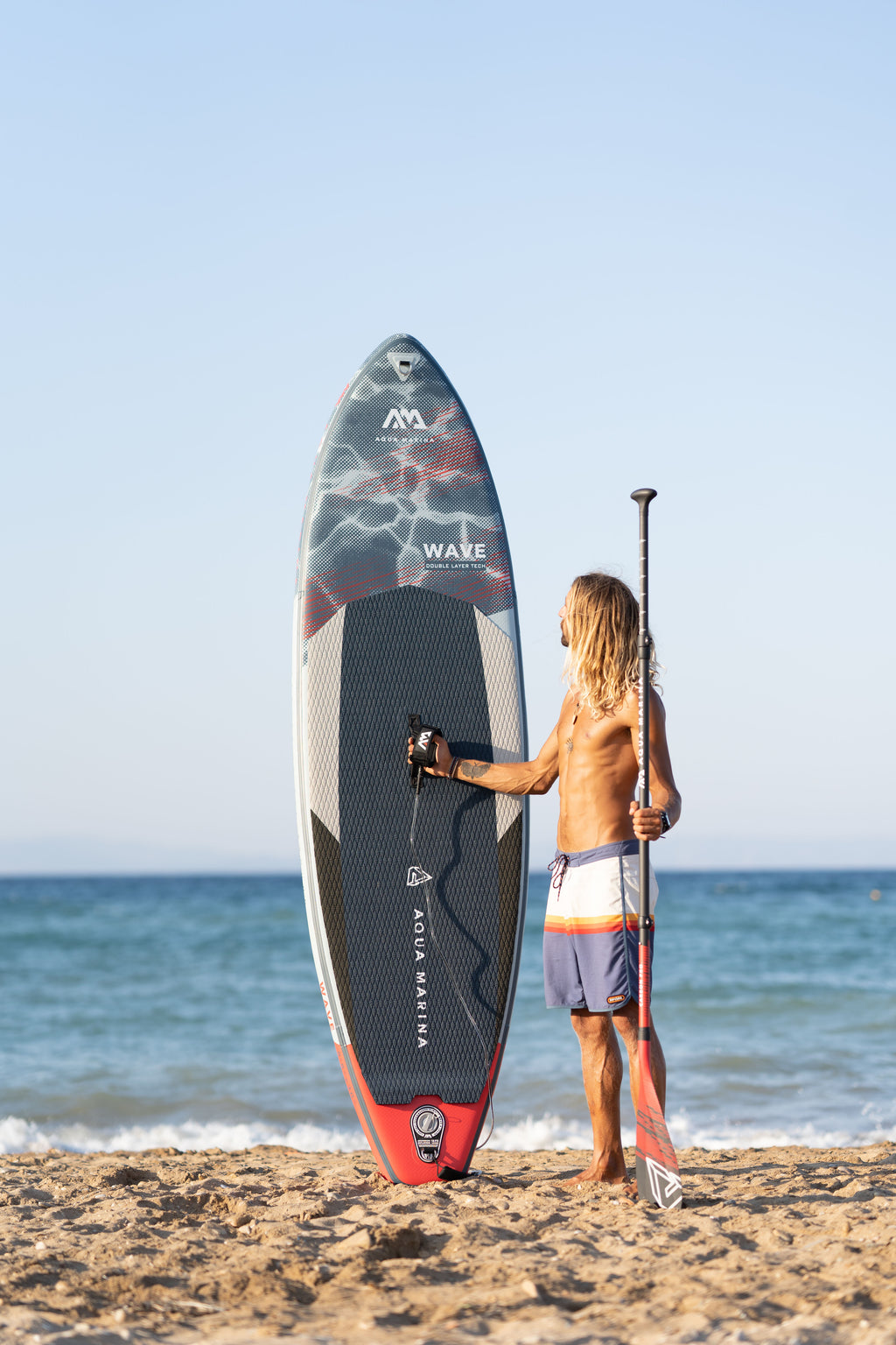 Aqua Marina -- WAVE 8' 8" Surf Inflatable Stand Up Paddle Board (iSup)