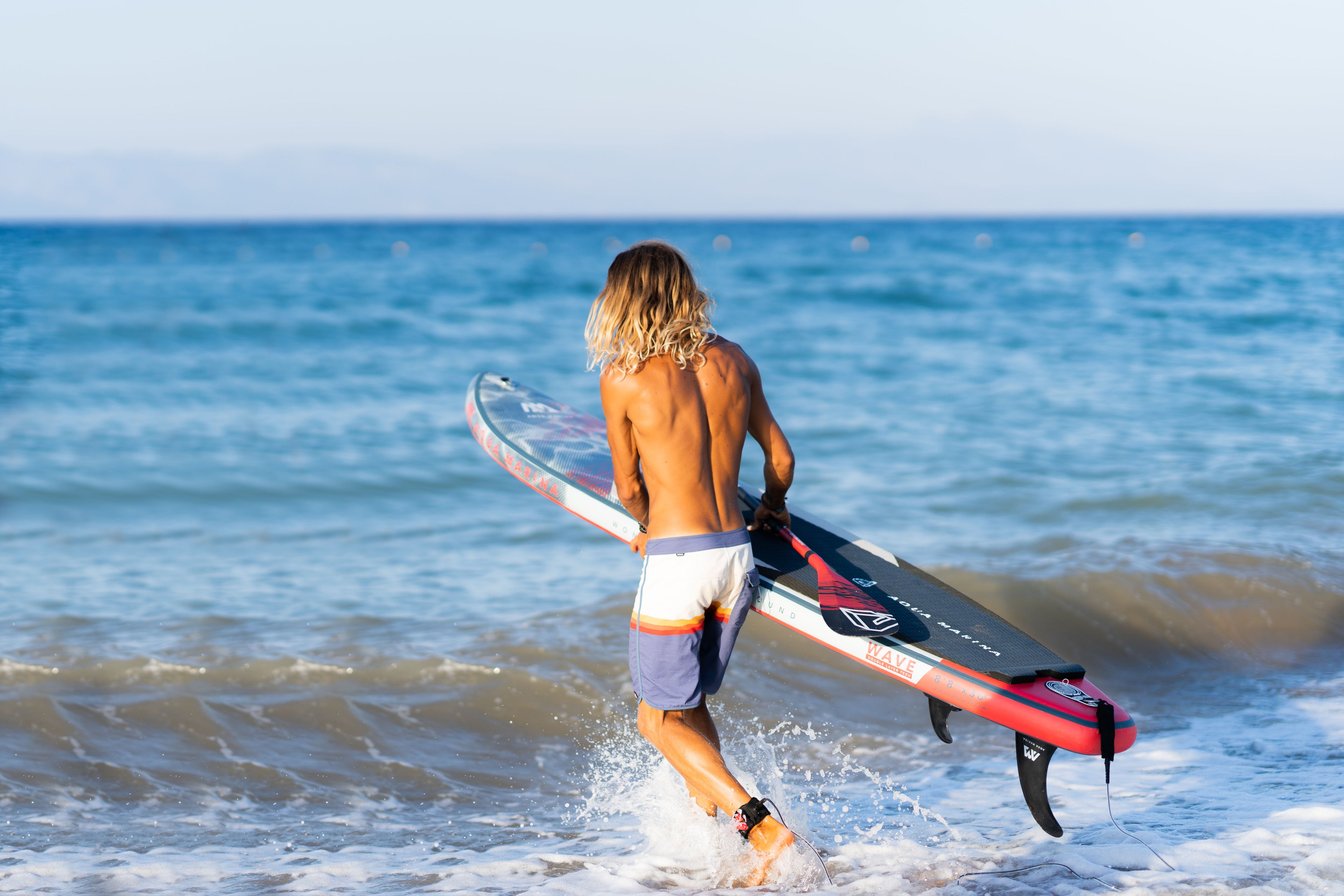 Aqua Marina -- WAVE 8' 8" Surf Inflatable Stand Up Paddle Board (iSup)