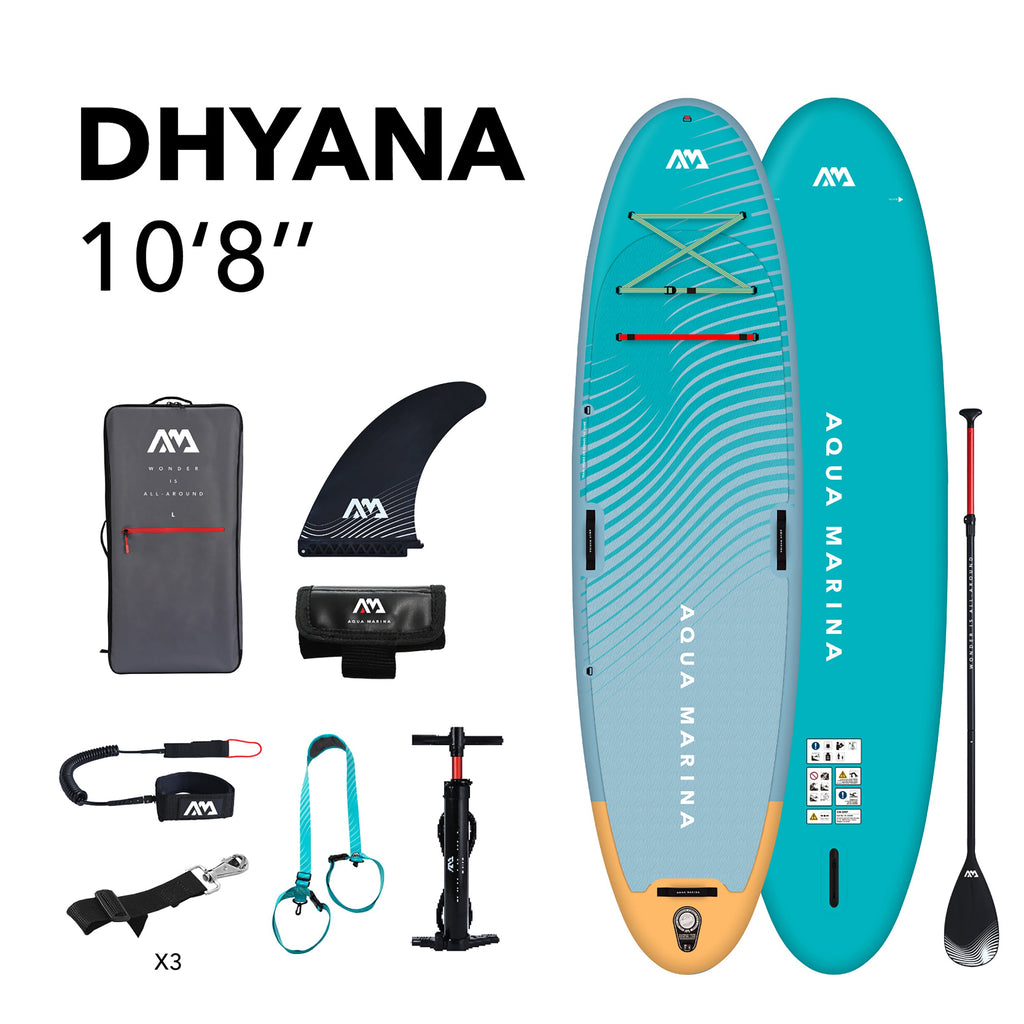 Aqua Marina - DHYANA Fitness 10' 8" Inflatable Stand Up Paddle Board (iSup) - Aqua Marina
