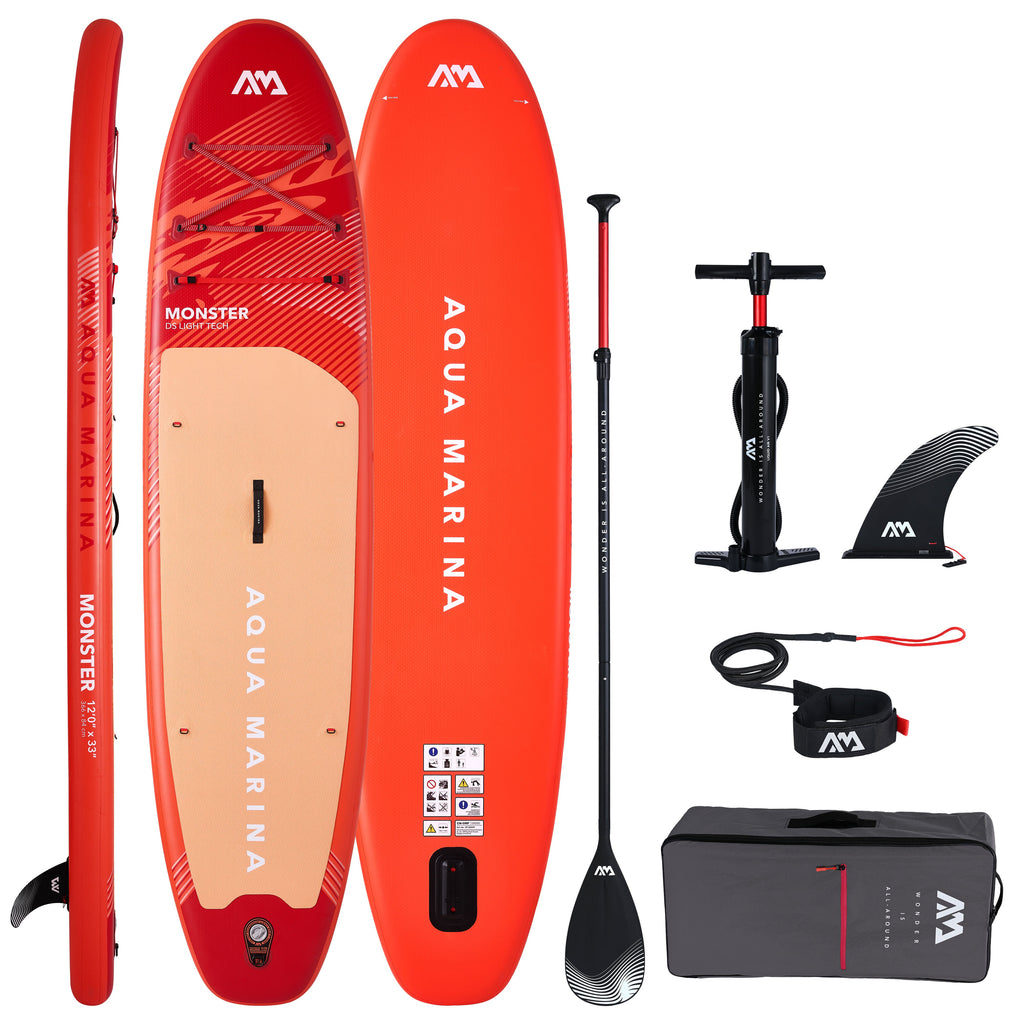 Aqua Marina - MONSTER 12'0" All-Around Inflatable Stand Up Paddle Board (iSup) - Aqua Marina Canada