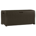 Suncast - 73 Gal. Resin Wicker Deck Box - Java