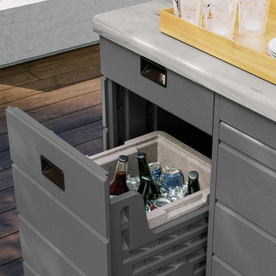 Suncast - Insulated Foam Cooler - Silver