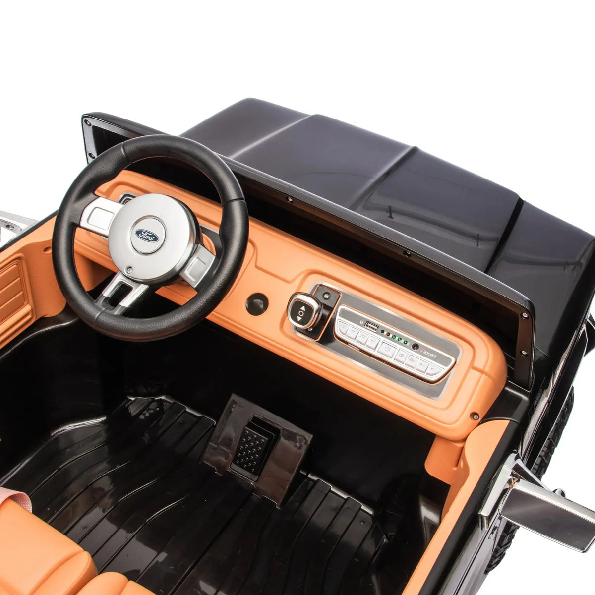 Freddo - Ford F-150 24V 2-Seater Kids Ride-On Truck - Black